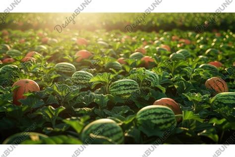 harvest watermelon field