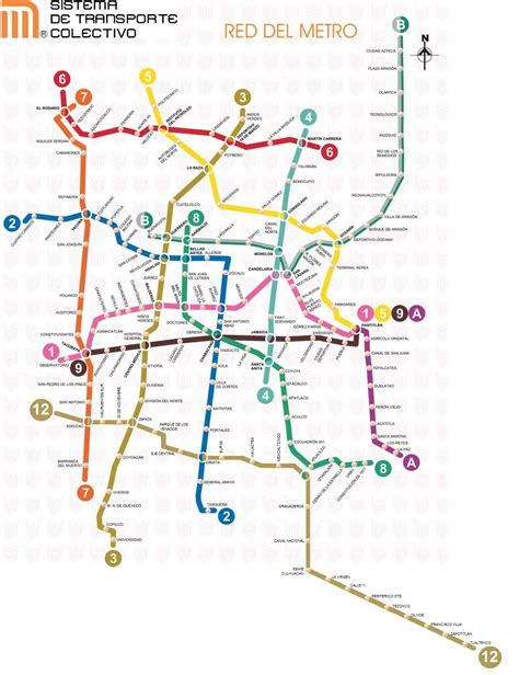 Mapa Linea Del Metro Cdmx