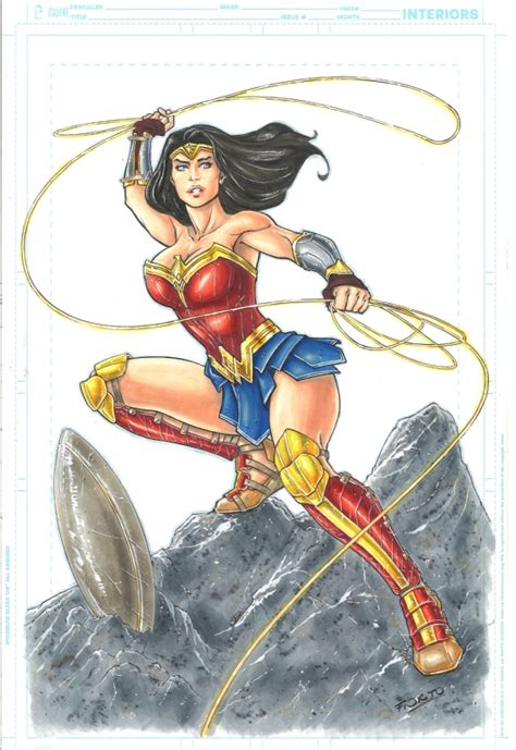 Wonder Woman In Luc Guilmot S Marcio Fiorito Comic Art Gallery Room