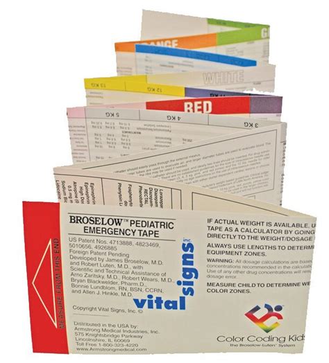 Broselow Pediatric Emergency Tape - 2017 | LiveActionSafety