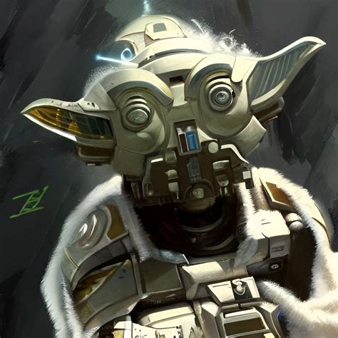 robotic yoda ai generated artwork  chriso  deviantart