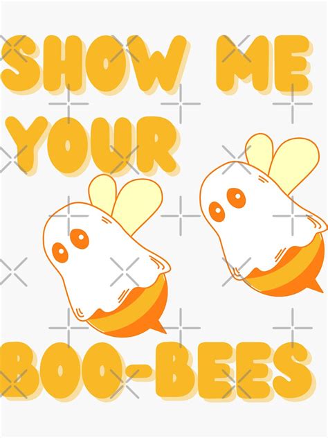 Show Me Your Boo Bees Funny Halloween Nicu Nurse Party Sticker For