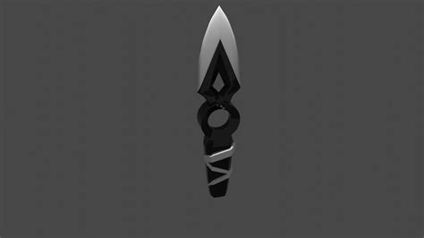 Jett knife valorant 3D model rigged | CGTrader