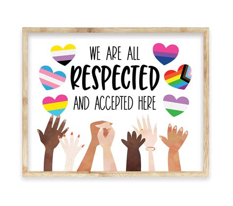 Diversity Classroom Pride Printable Poster Lgbtq Inclusion Etsy Canada