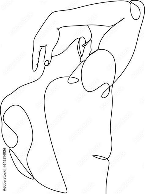 Continuous One Line Drawing Of Male Figure Printable Wall Art Set Drawing Of A Man S Body Nude