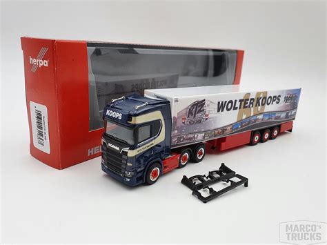 Herpa Scania Cs Hd X K Hlkoffer Sattelzug Wolter Koops