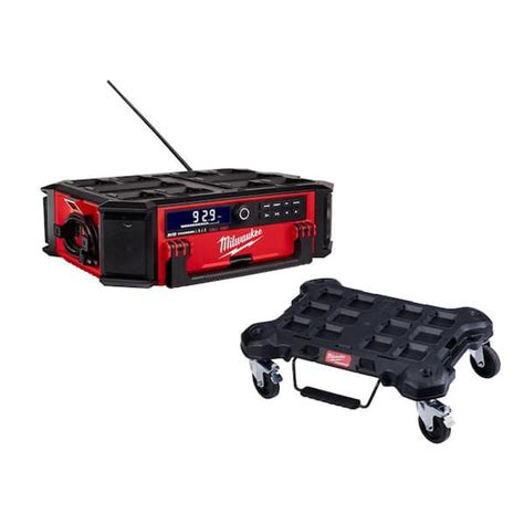 Milwaukee M18 Lithium Ion Cordless Packout Radiospeaker With Built In