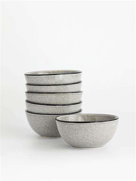 Bowl Porcelana Pedra Rocha Grey Piezas