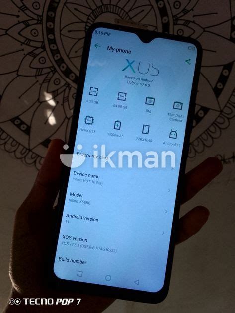 Infinix Hot Play Used For Sale In Nittambuwa Ikman