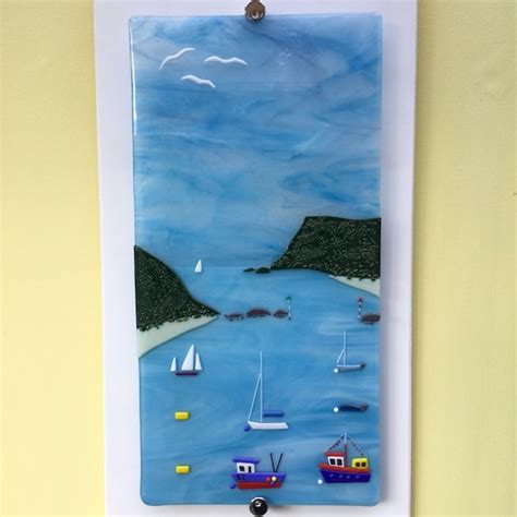 Fused Glass Wall Art Etsy Uk