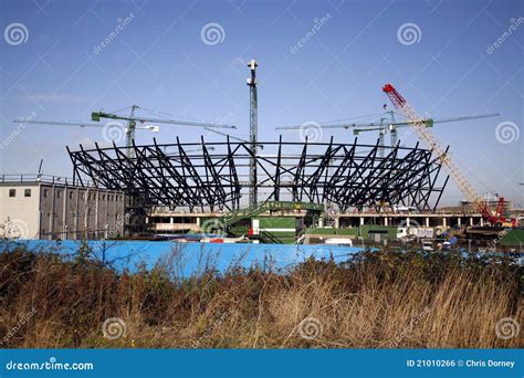 London Olympic Stadium Under Construction Editorial Photo - Image of ...