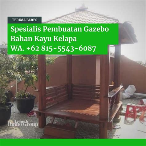 Lagi Viralwa 081 555 436 087 Harga Gubuk Kayu Kelapa Minimalis