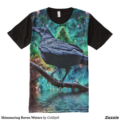 Shimmering Raven Waters All Over Print T Shirt Print T Shirt Shirts