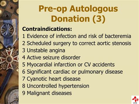 Ppt Autologous Blood Donation And Transfusion Powerpoint Presentation