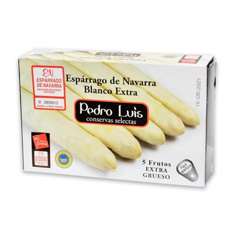 Espárrago de Navarra blanco extra grueso Pedro Luis 250 g