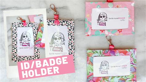 Id Badge Holder Free Pattern Beginner Friendly Youtube