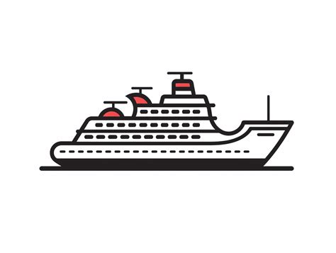 Cruise Ship Coloring Sheet - Coloring Page