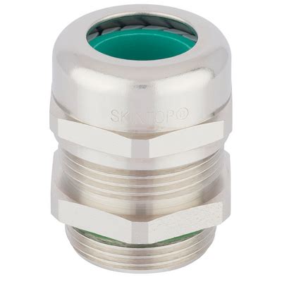 SKINTOP MS HF M Nickel Plated Brass Cable Gland For Areas Where