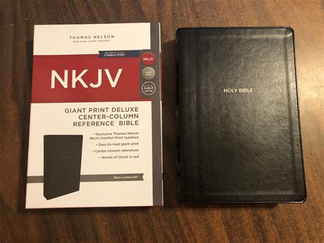 Personalized Bible Nkjv Giant Print Center Column Reference Bible