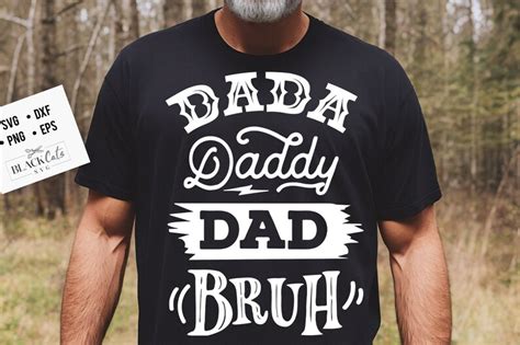 Dada Daddy Dad Bruh Svg Fathers Day Svg Funny Dad Svg Etsy