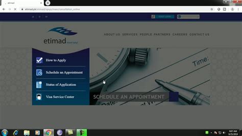 How To Cancel Etimad Visa Office Appointment Online Youtube