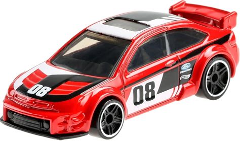 Hot Wheels Collector Cult Racers 08 Ford Focus Vehículo de Juguete para niños de 3 años en
