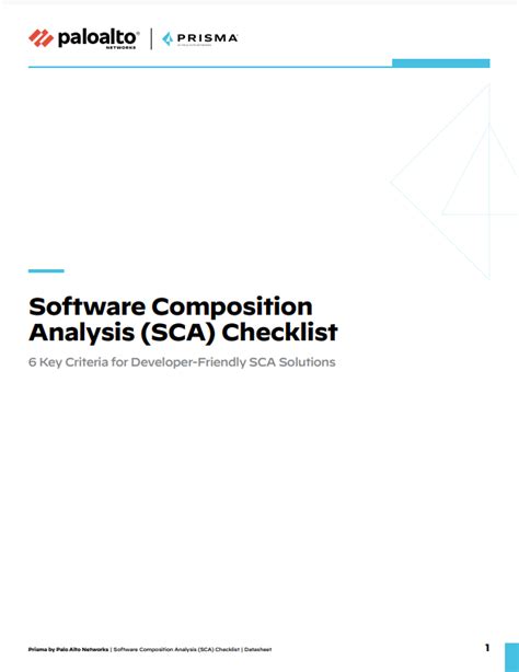 Software Composition Analysis Sca Checklist Itreports Tech