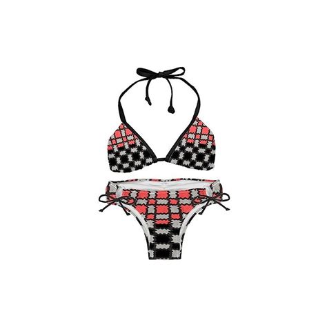 Suojapuku Bikini Da Donna Costume Da Bagno A Due Pezzi Motivo A Strisce