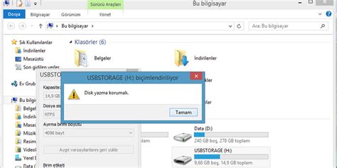 Disk Yazma Korumalı Nedir Nasıl Çözülür