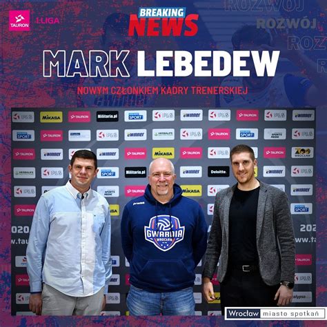 Nadzorca w eWinner Gwardii Wrocław Mark Lebedew dołączył do sztabu