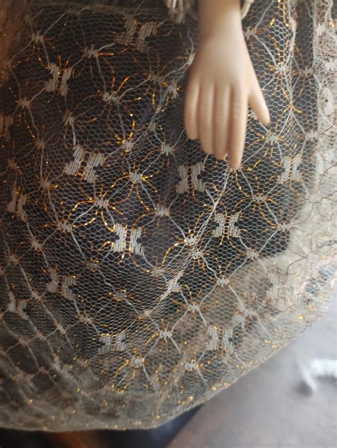 18 Porcelain Doll Blonde Hair Blue Eyes Black And Gold Dress Etsy