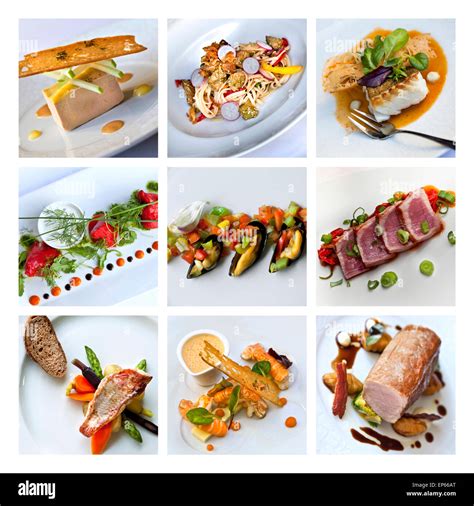 Gastronomie Et Des Plats Français Sur Un Collage Photo Stock Alamy