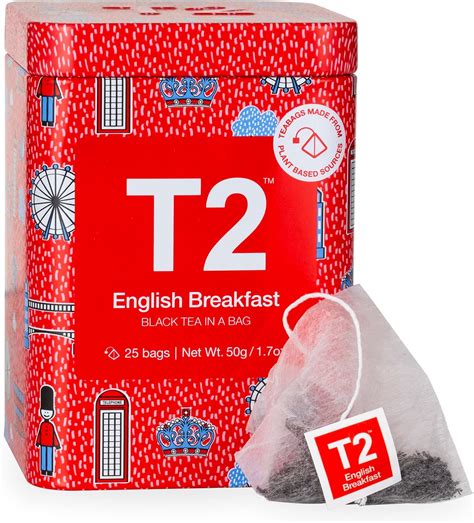 T2 Tea English Breakfast Black Tea Black Tea Bag In T2 Icon Tin 2020