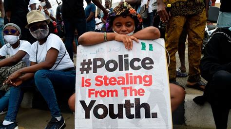 Nigerian Activists And Celebs Take Protest Police Brutality With