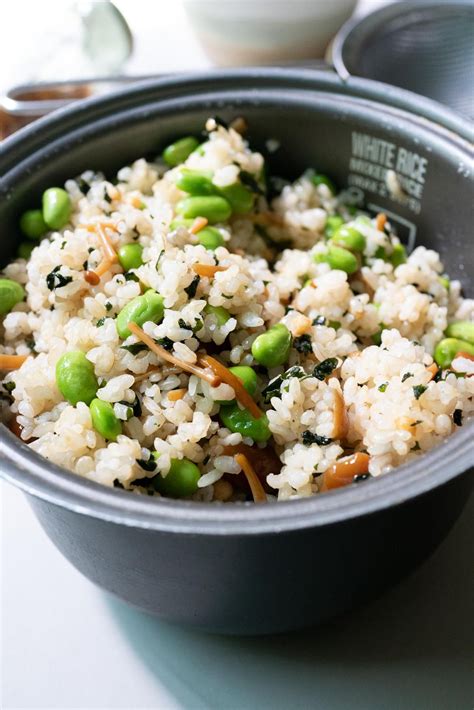 Rice Cooker Recipe Edamame Rice Onolicious Hawai I Recipe Rice