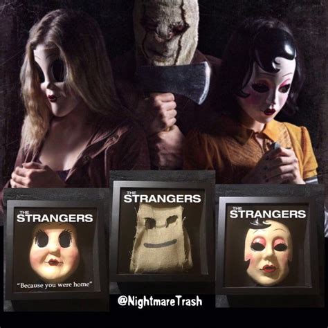 "The Strangers 3 Piece Mask Display \"Because You were home!\" *100% ...