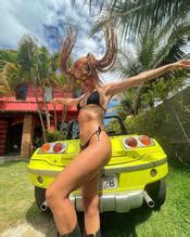 Flor Vigna Sexy Hot Tiny Black Bikini Photoshoot Aznude