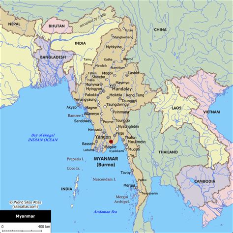 Myanmar Map