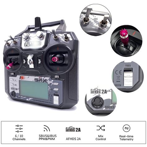 DTXMX Flysky FS I6X 6CH RC Transmitter And Receiver FS IA6B 2 4GHz