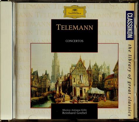 Telemann Musica Antiqua Köln Reinhard Goebel Concertos 1994 CD