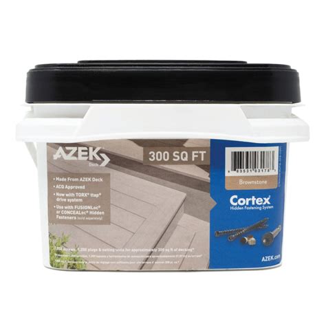 2-1/2" TimberTech Azek Cortex Plug Hidden Fasteners - Brownstone (300 ...