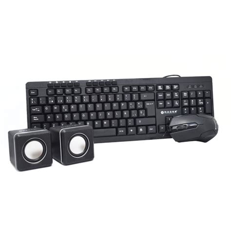 Kit En Teclado Mouse Y Bocinas Naceb Na Al Mbrico Usb