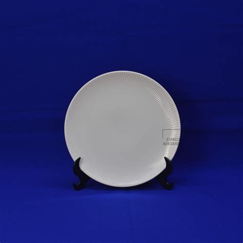 Prato Sobremesa Shell Espa O Adegean Porcelanas Brancas