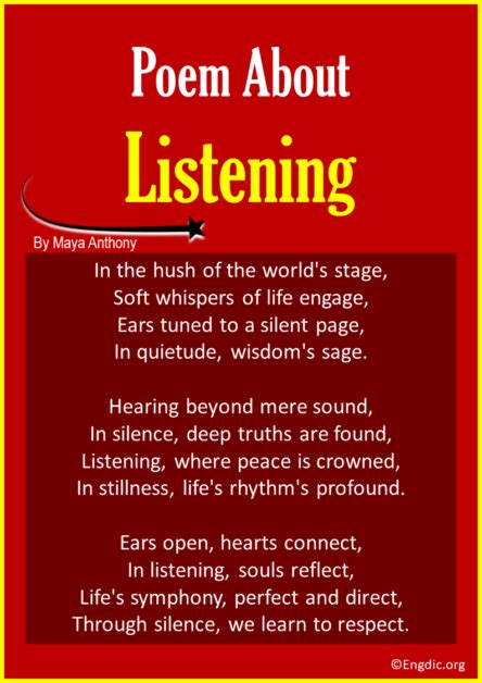 10 Best Poems About Listening Engdic