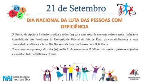 21 De Setembro Dia Nacional Da Luta Das Pessoas Com Deficiência