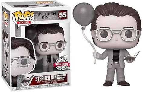 Funko Multicolor52236 Pop Iconsstephen King Wred Balloonbandw Uk Toys And Games