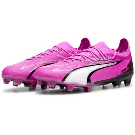 PUMA Ultra Ultimate FG/AG Soccer Cleats - Poison Pink, PUMA White ...