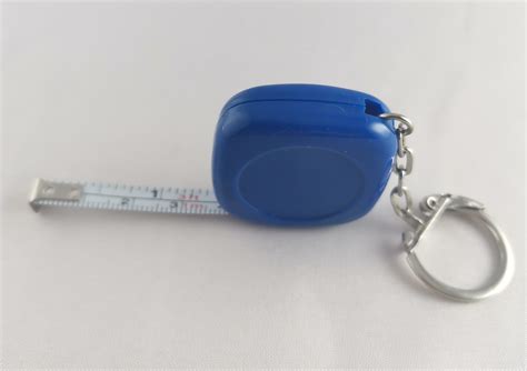 Брелок-рулетка, пластик, синий| - to18