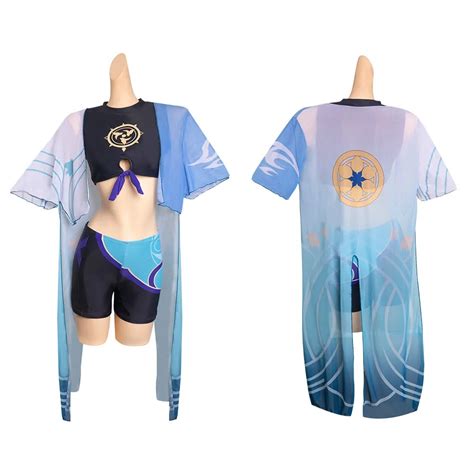 Anime Wanderer Balladeer Cosplay Swimsuit Game Genshin Impact Two Piece