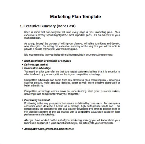 18+ Marketing Plan Templates Free Word, PDF, Excel, PPT Examples